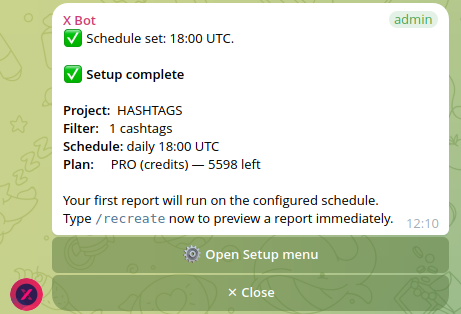 Quick Start — done